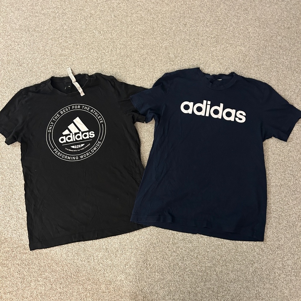 Adidas Black & Navy T-shirts with White Graphic